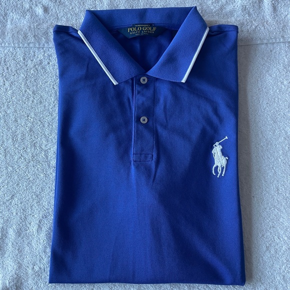 Mens Polo Golf Ralph Lauren Polo Shirt Pro Fit Medium Pony, Ultramarine Blue, XL - Picture 2 of 4